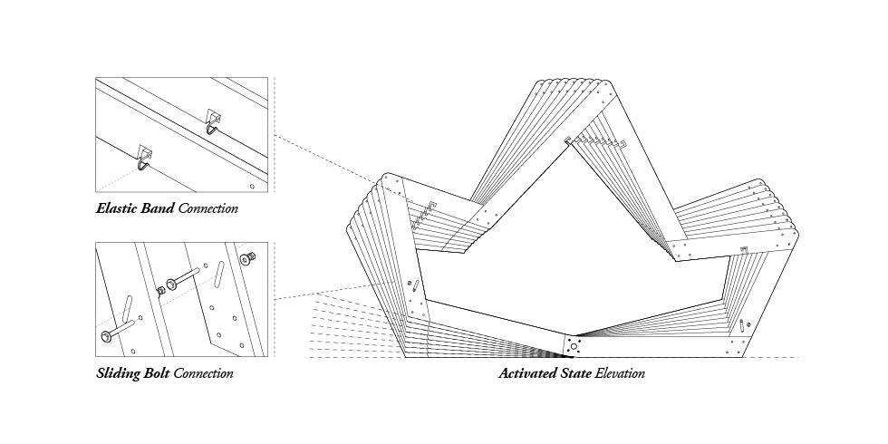 polymorphic bench kinetic installation gizmodo furniture chair sections architecture movable environmental green